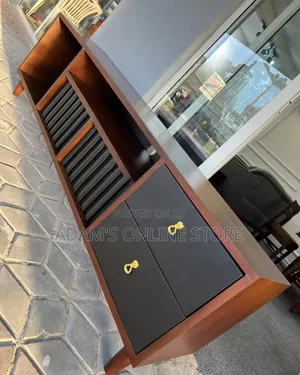 Brown and Black Tv Stand Unit 2mter Length