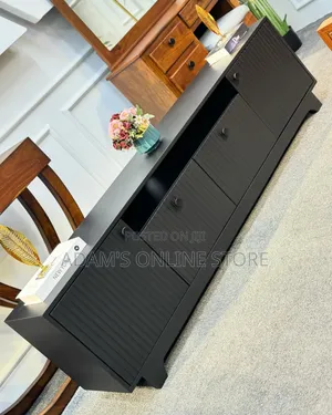 Black Tv Stand Unit 7ft Length