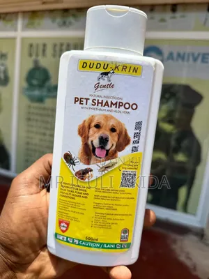 Dudu-Krin Natural Insecticidal Pet Shampoo to Kill Ticks,Fleas,Lice