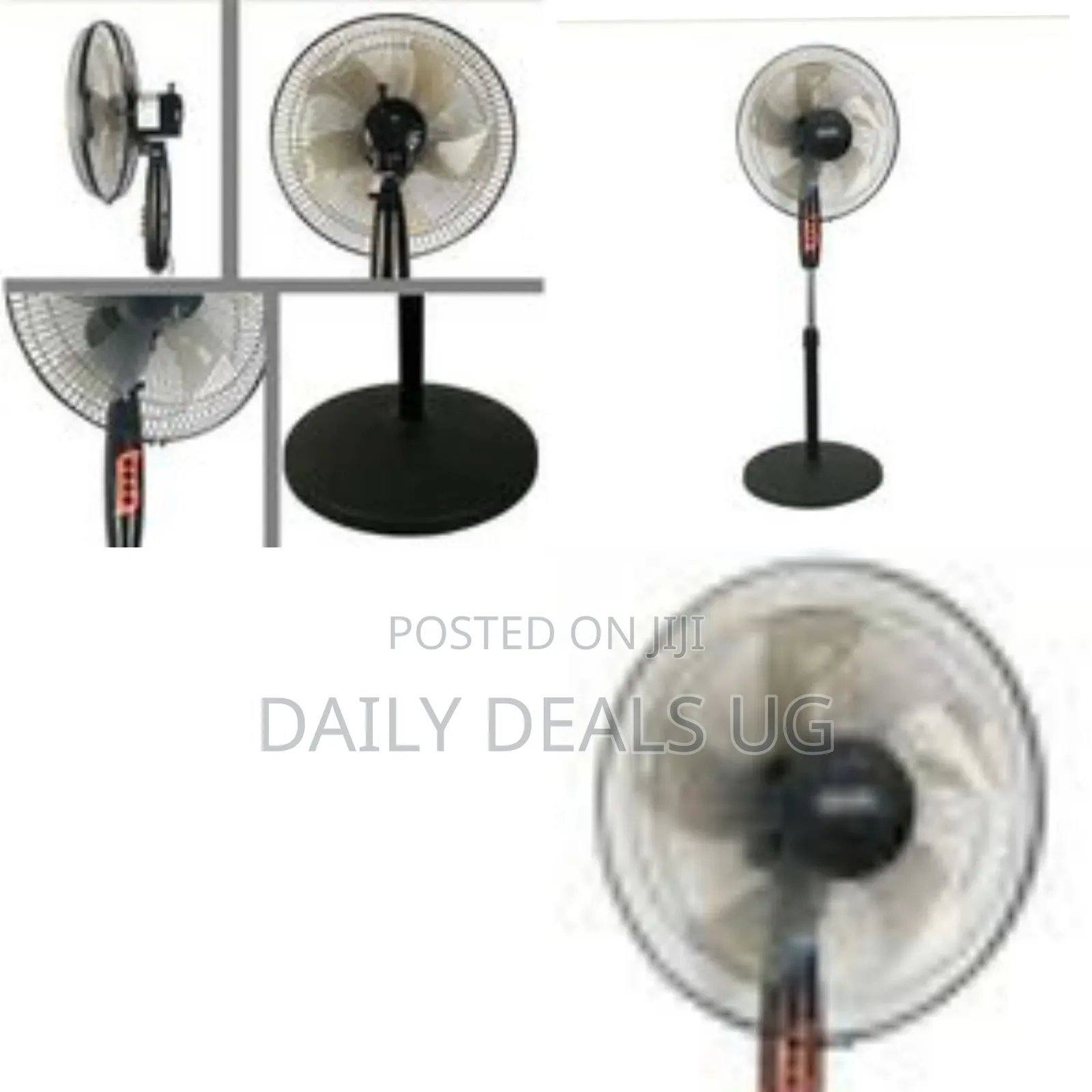 A Black Standing Pedestal Fan