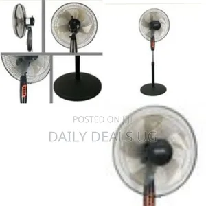 A Black Standing Pedestal Fan