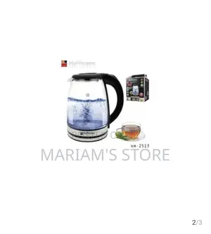 Hoffman Original 2l Glass Electric Kettle