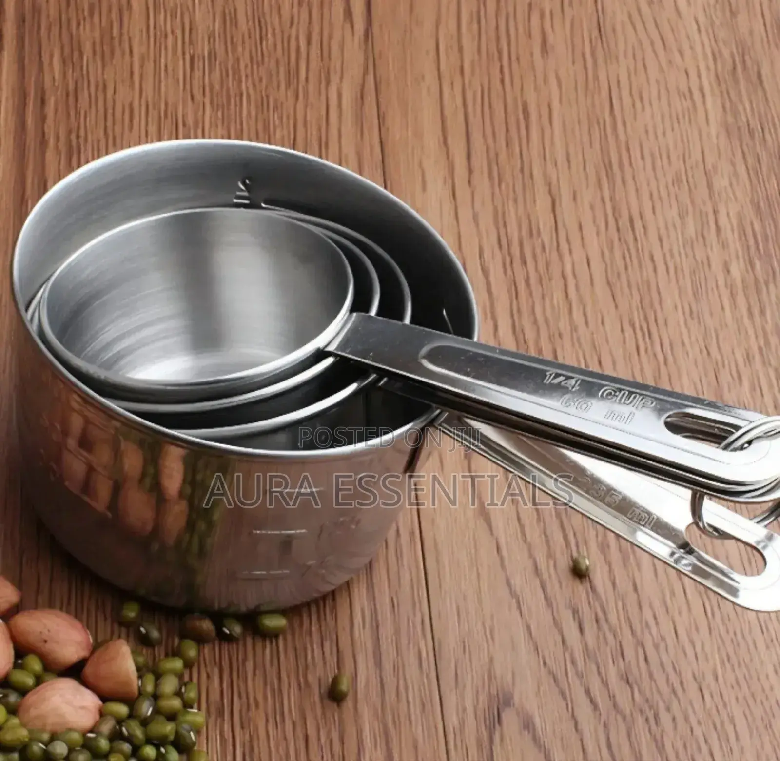4pcs Stainless Steel Measuring Cups