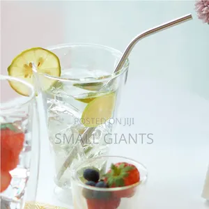 4pcs Reusable Metal Drinking Straws