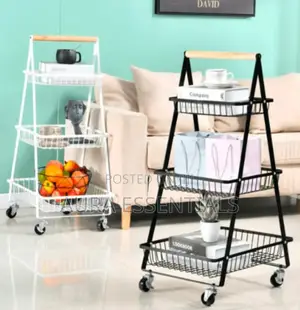 3-Tier Multipurpose Rolling Storage Trolley