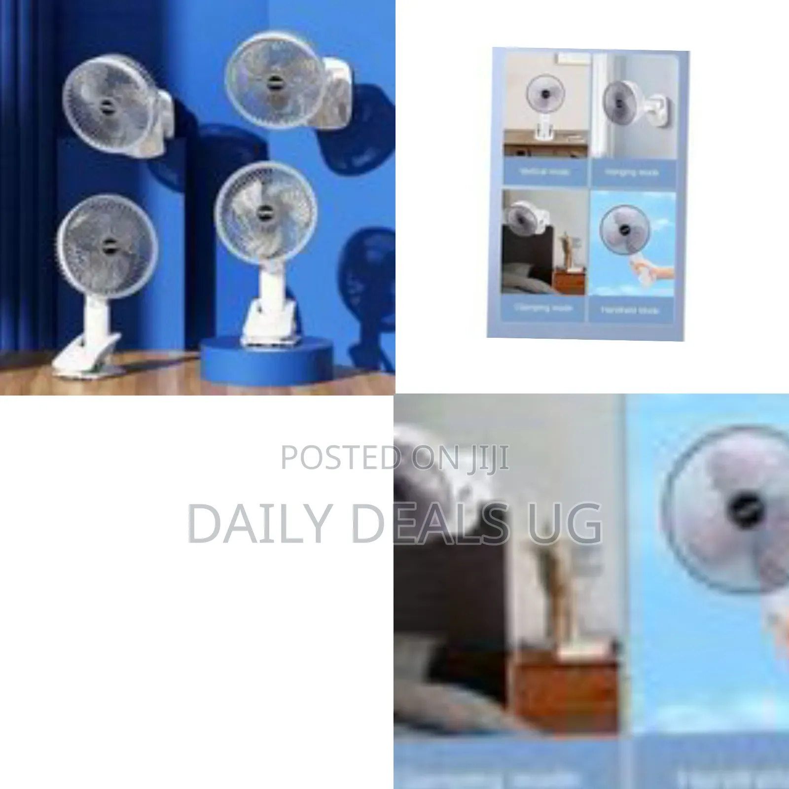 Multi-Functional, Rechargeable Portable Fan