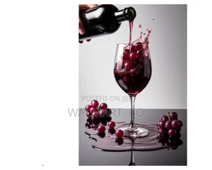 Set of 6 Elegant Crystal Wine Glasses