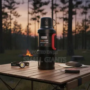 High-Capacity Stainless Steel Vacuum-Insulated Flask