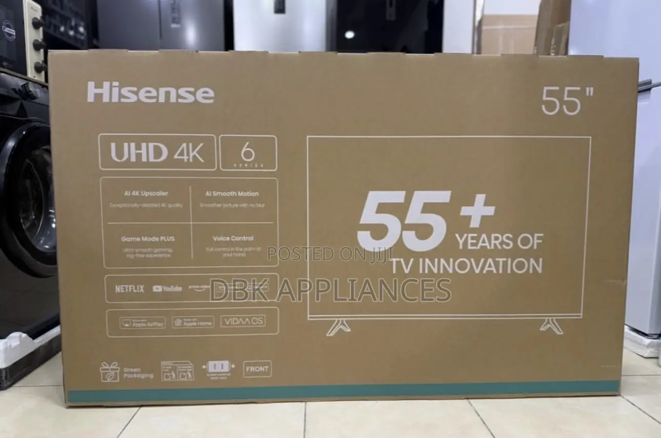 Hisense 55 Inch Smart Uhd Flameless Tv