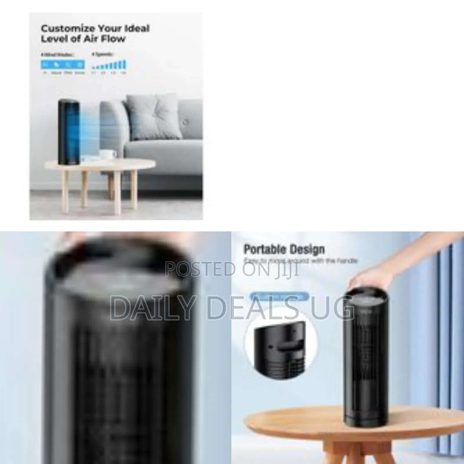 Grelife 13-Inch Bladeless Tower Fan