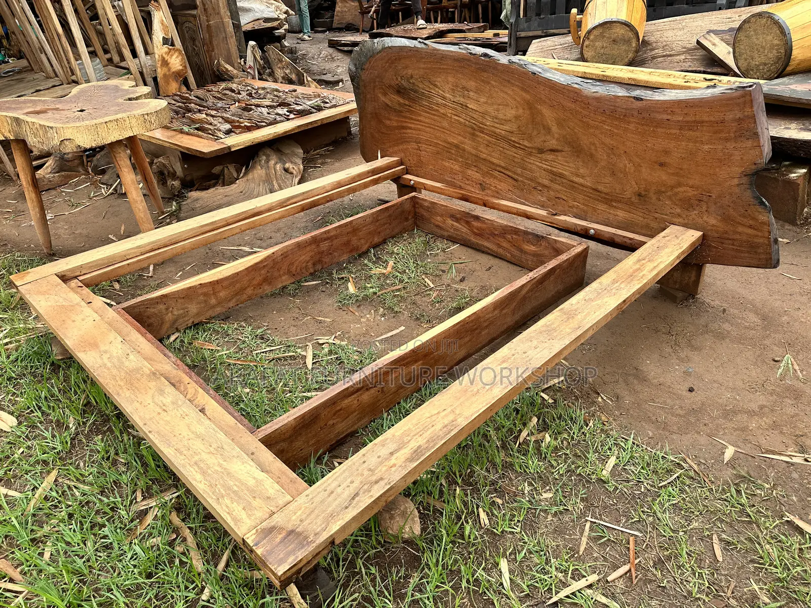 Rustic Floating Bed