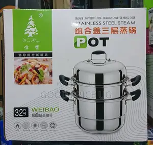 3-Layer Stainless Steel Steamer Pot
