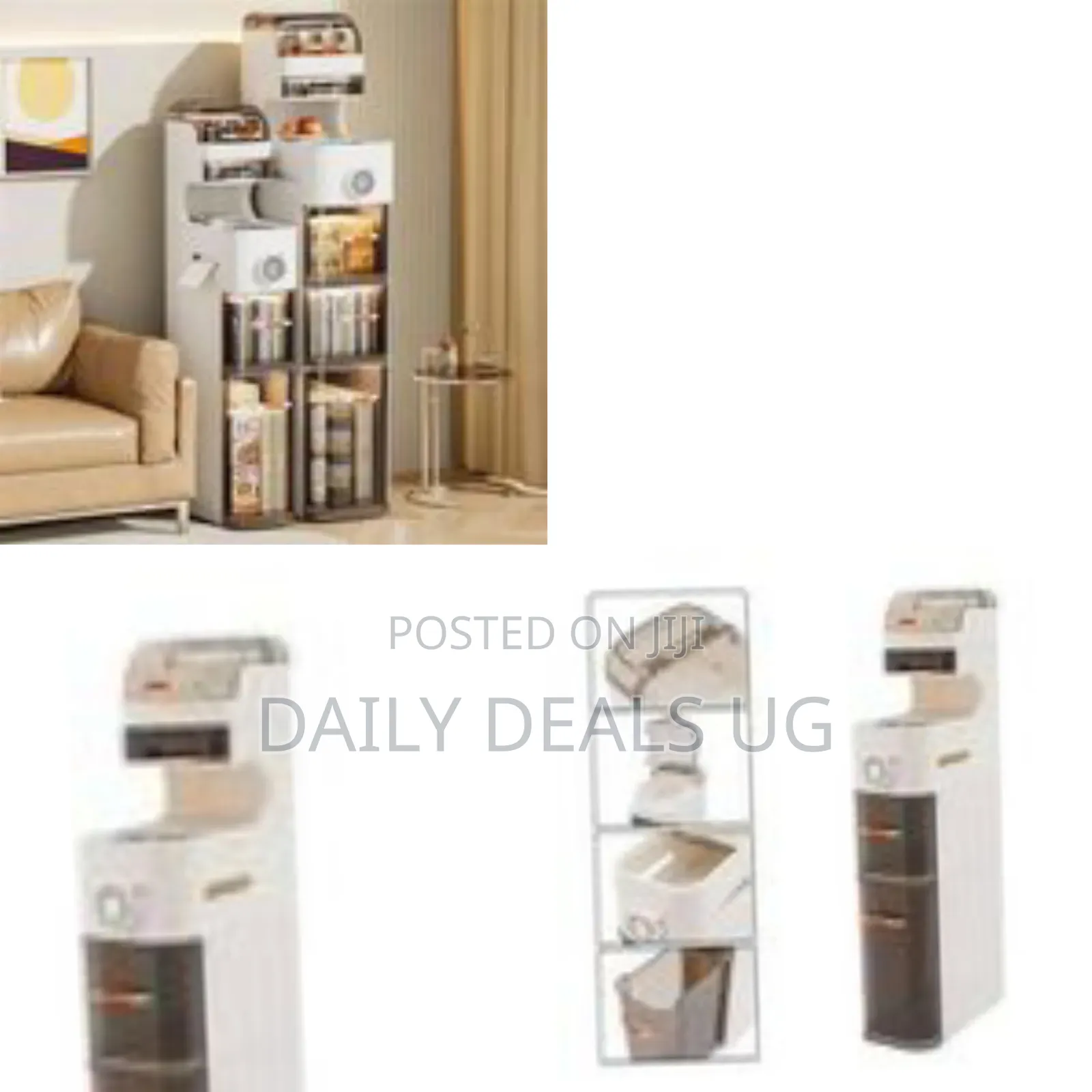 Multi-Layer Bathroom Storage Tower Clear Drawer