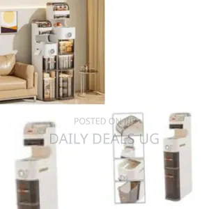 Multi-Layer Bathroom Storage Tower Clear Drawer