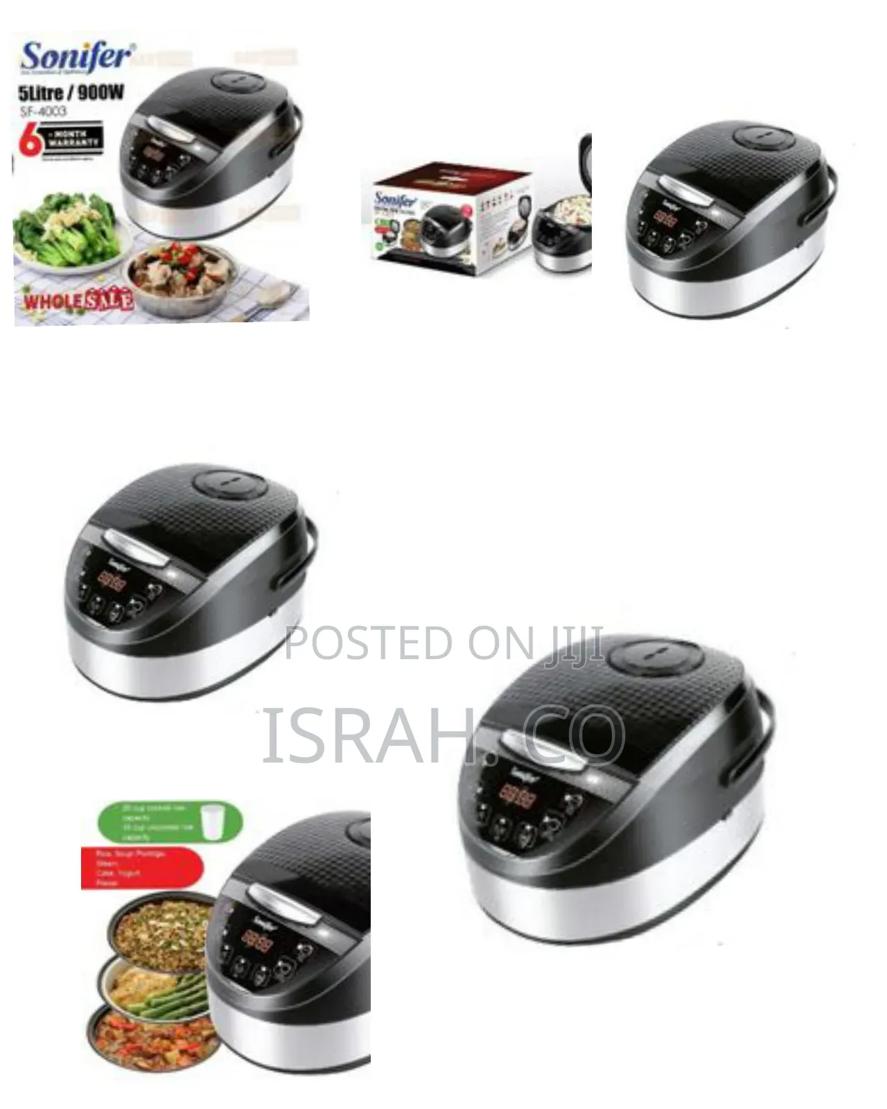 Sonifer 5 Litre Digital Smart Steam Multifunction Rice Cooker