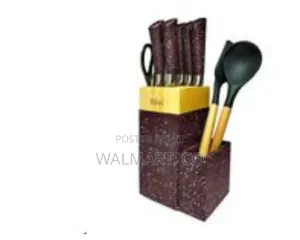 Modern Kitchen Utensil and Knife Set Multicolor
