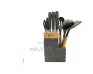 Modern Kitchen Utensil and Knife Set Multicolor