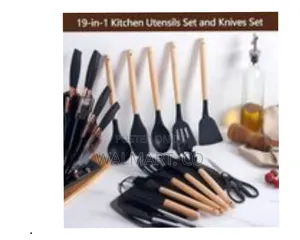 Comprehensive 24 Piece Kitchen Utensil and Knife Set With Storage