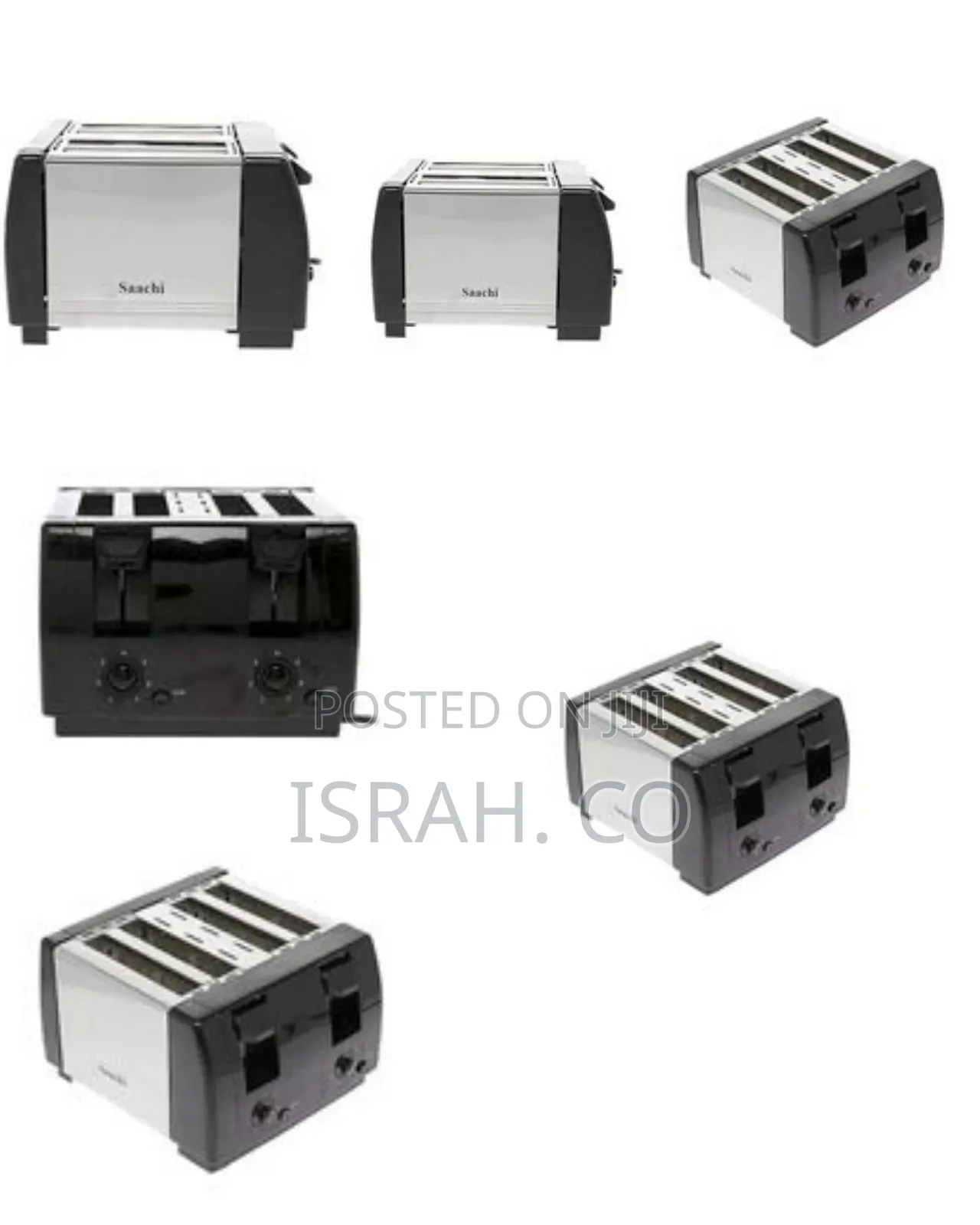 Saachi 4 Slice Bread Toaster, Silver