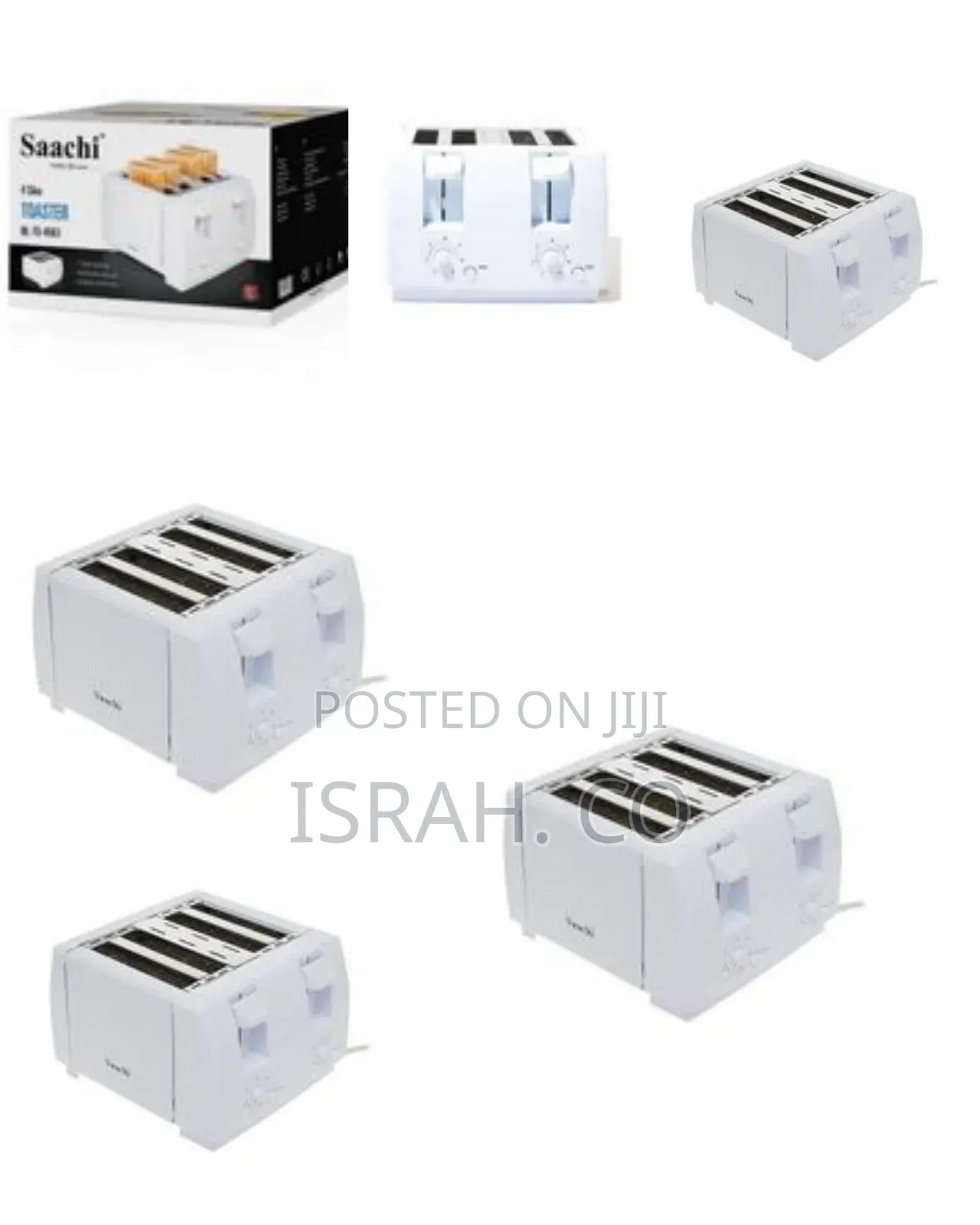 Saachi 4 Slice Stainless Steel Bread Toaster