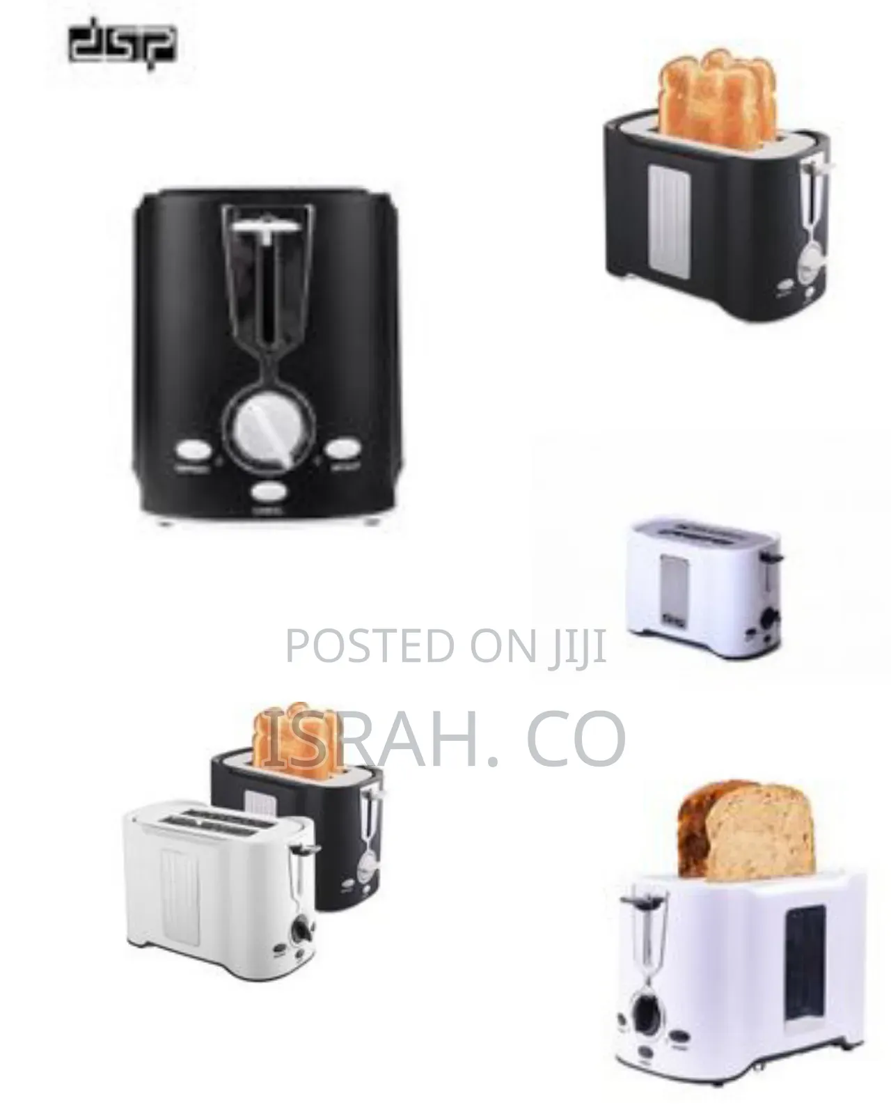 DSP Light Food 2 Slice Electric Breakfast Bread Toaster Oven