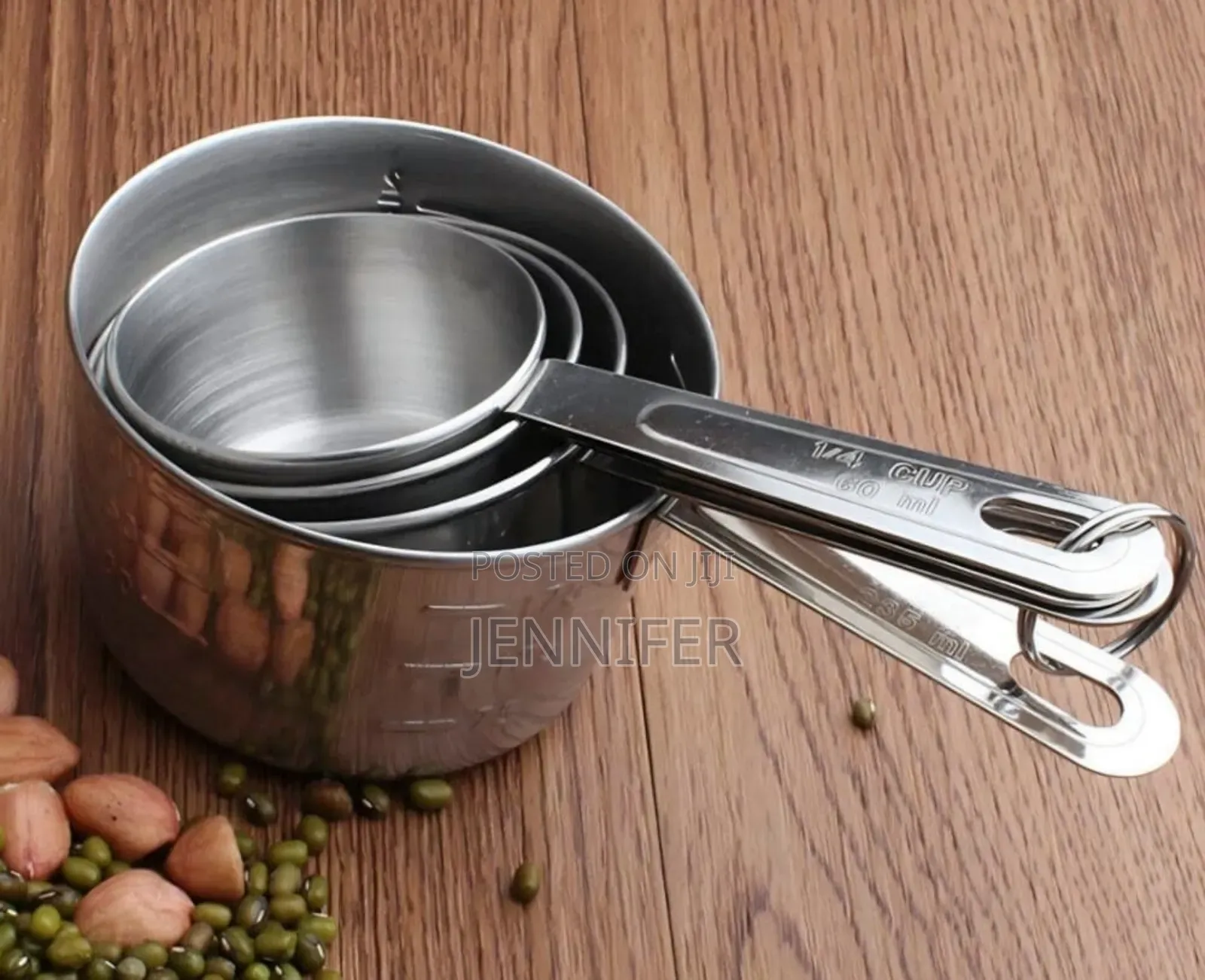 4pcs Stainless Steel Measuring Cups
