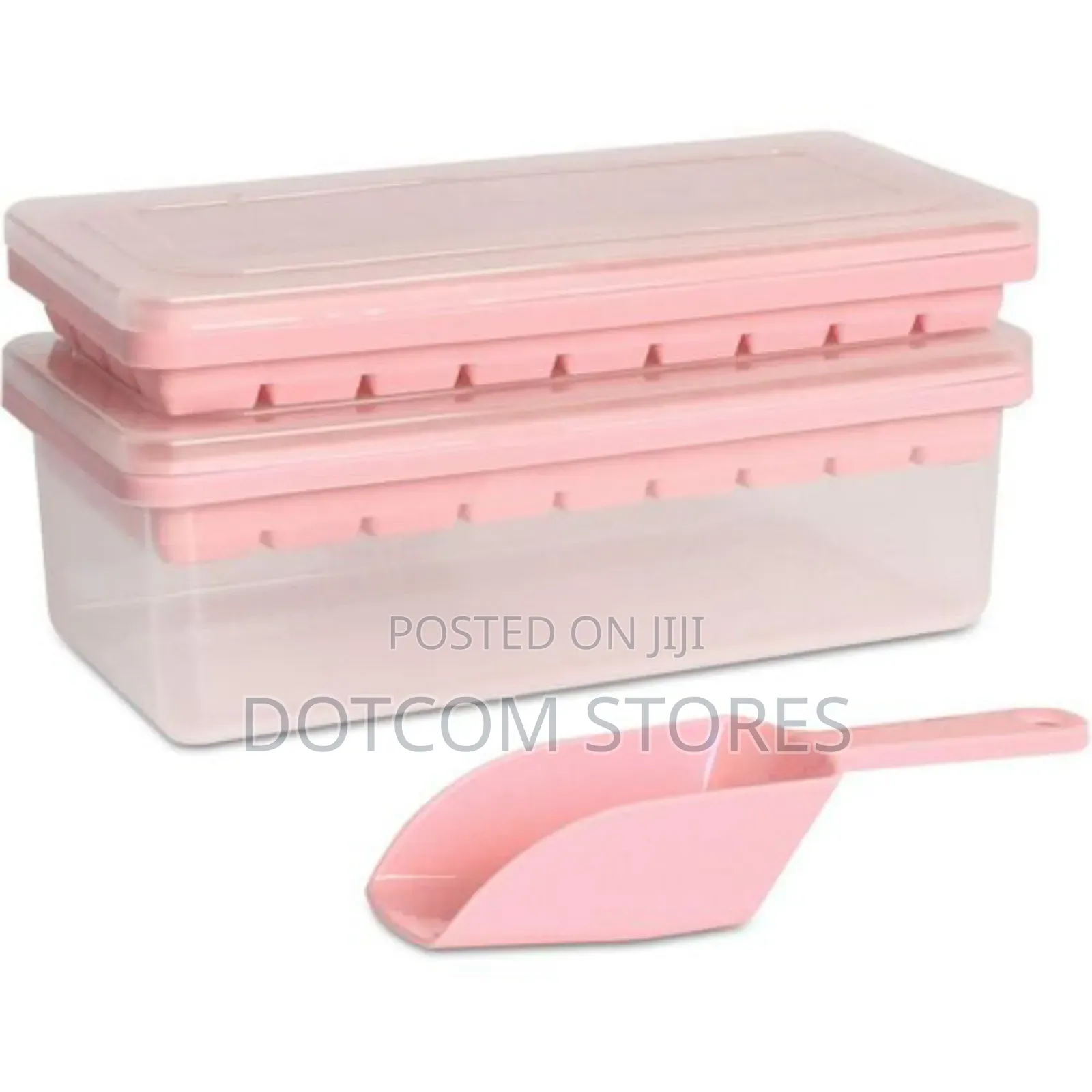 Multicolored Ice Cube Trays With Scoop