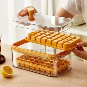 32/64grid Pressing Style Ice Mold Box Plastics Ice Cube Maker