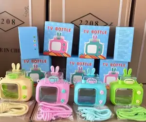 600ml Cartoon-themed Tv Water Bottle