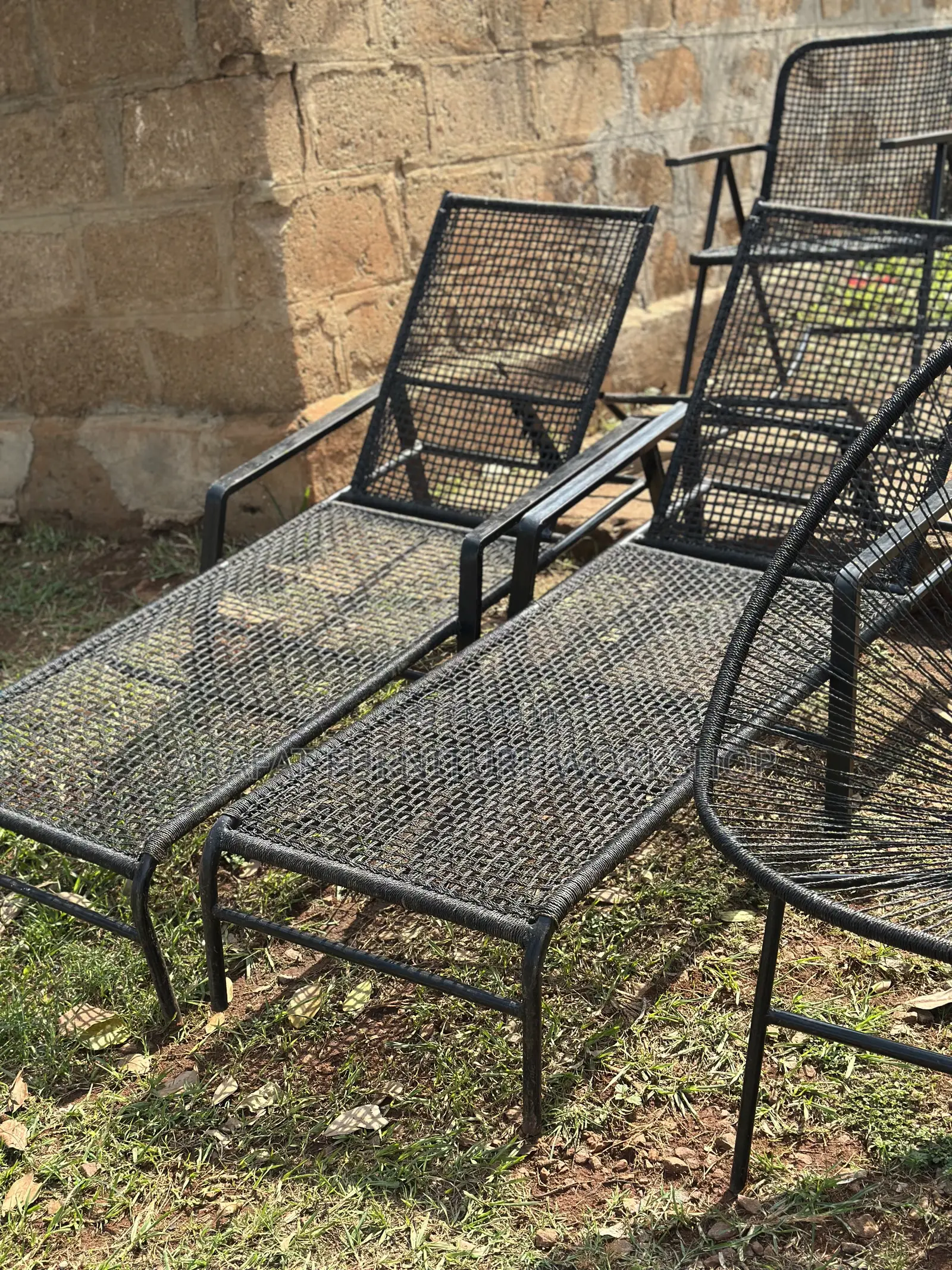 Swimming Pool Sun Bath Rattan Beds