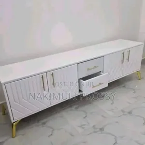 Tv Stand With Gold Metallic Stands