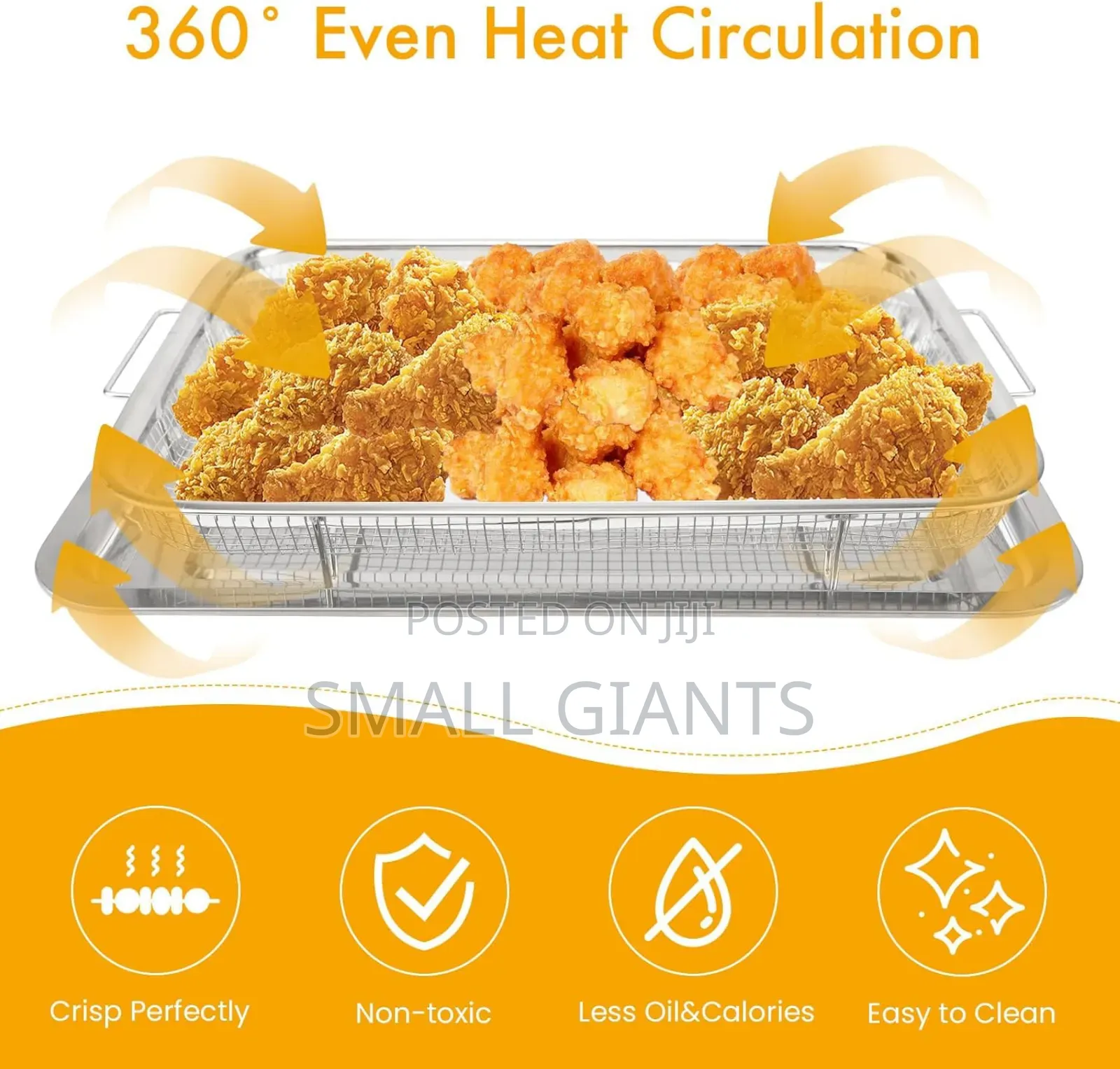 Stainless Steel Air Fryer Basket for Oven
