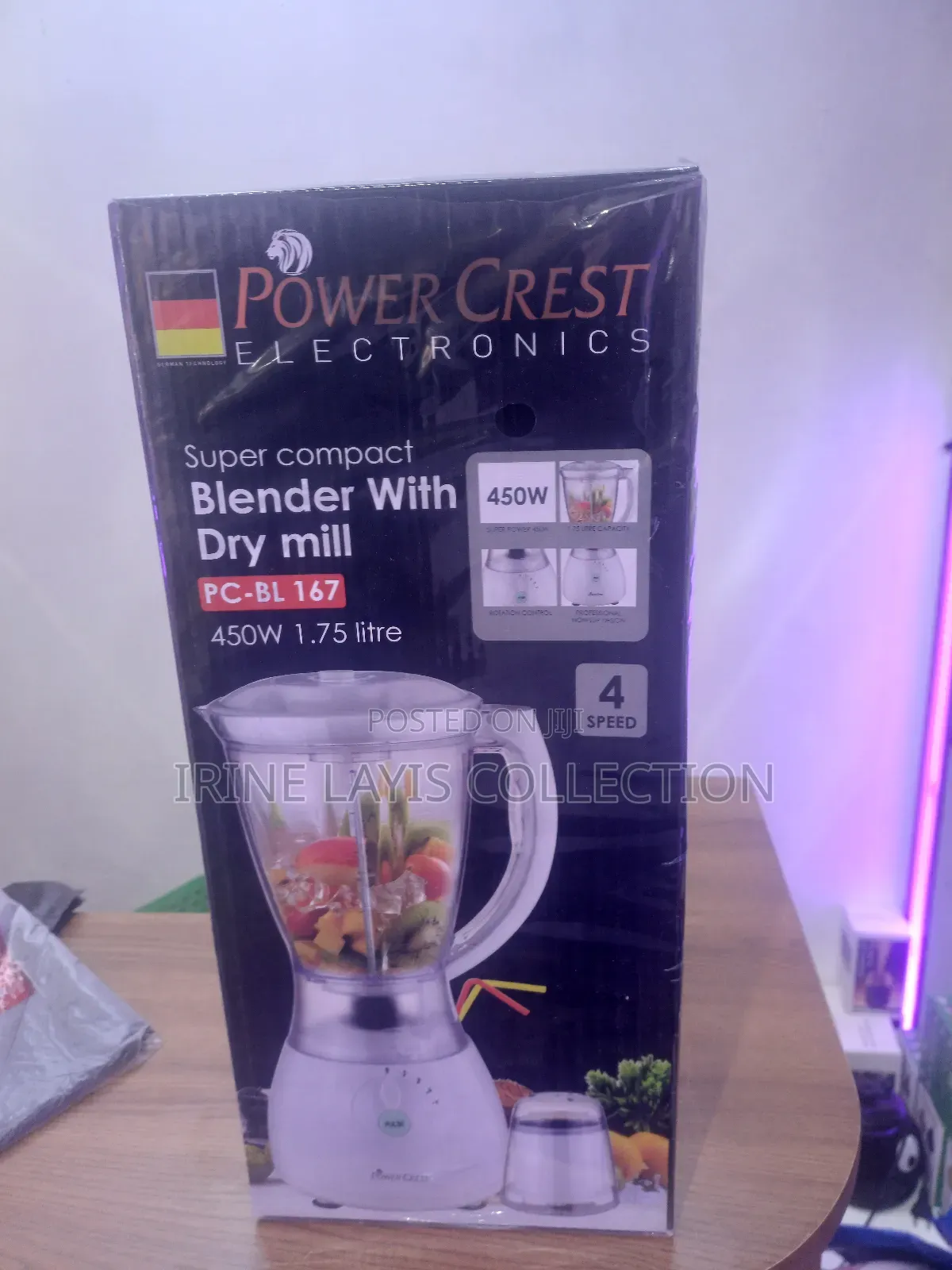 Powercreast Blender With Dry Mill