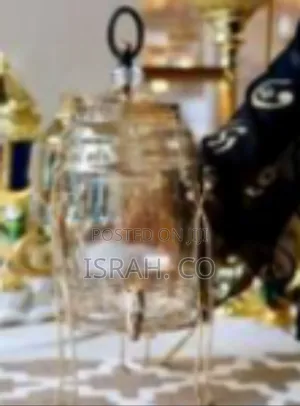 Elegant Glass Beverage Dispenser With Gold-Tone Stand
