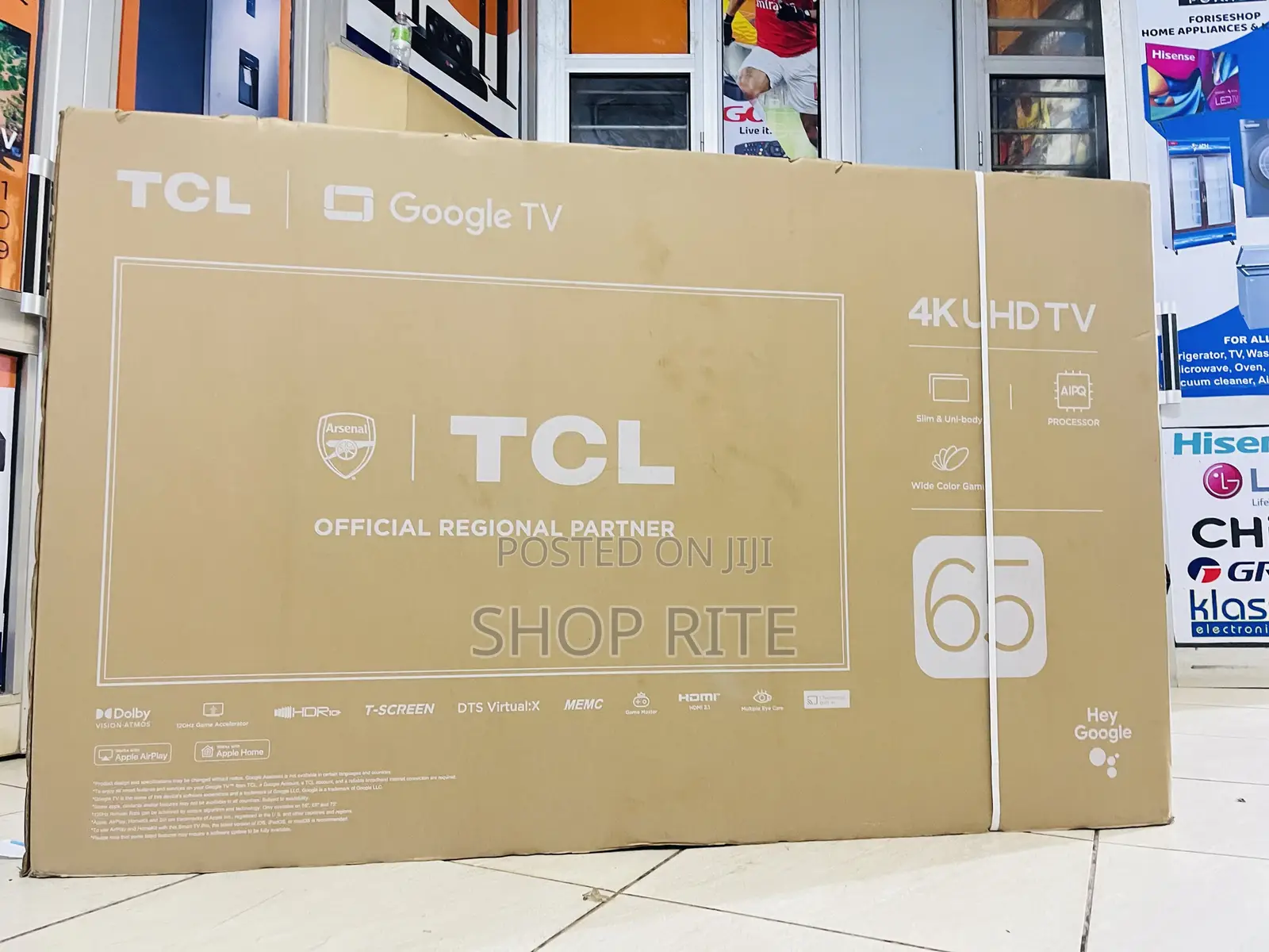 TCL 65 Inches Smart Google Android TVS With Bluetooth Connectivity