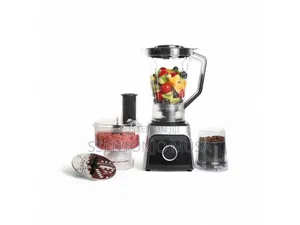 Hoffman 5-in-1 Blender Unbreakable Glass Jar Food Processor.