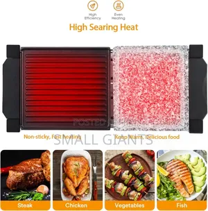 Saysonapps Raclette Grill With Granite Stone Grill Top Model SBBQ-4418