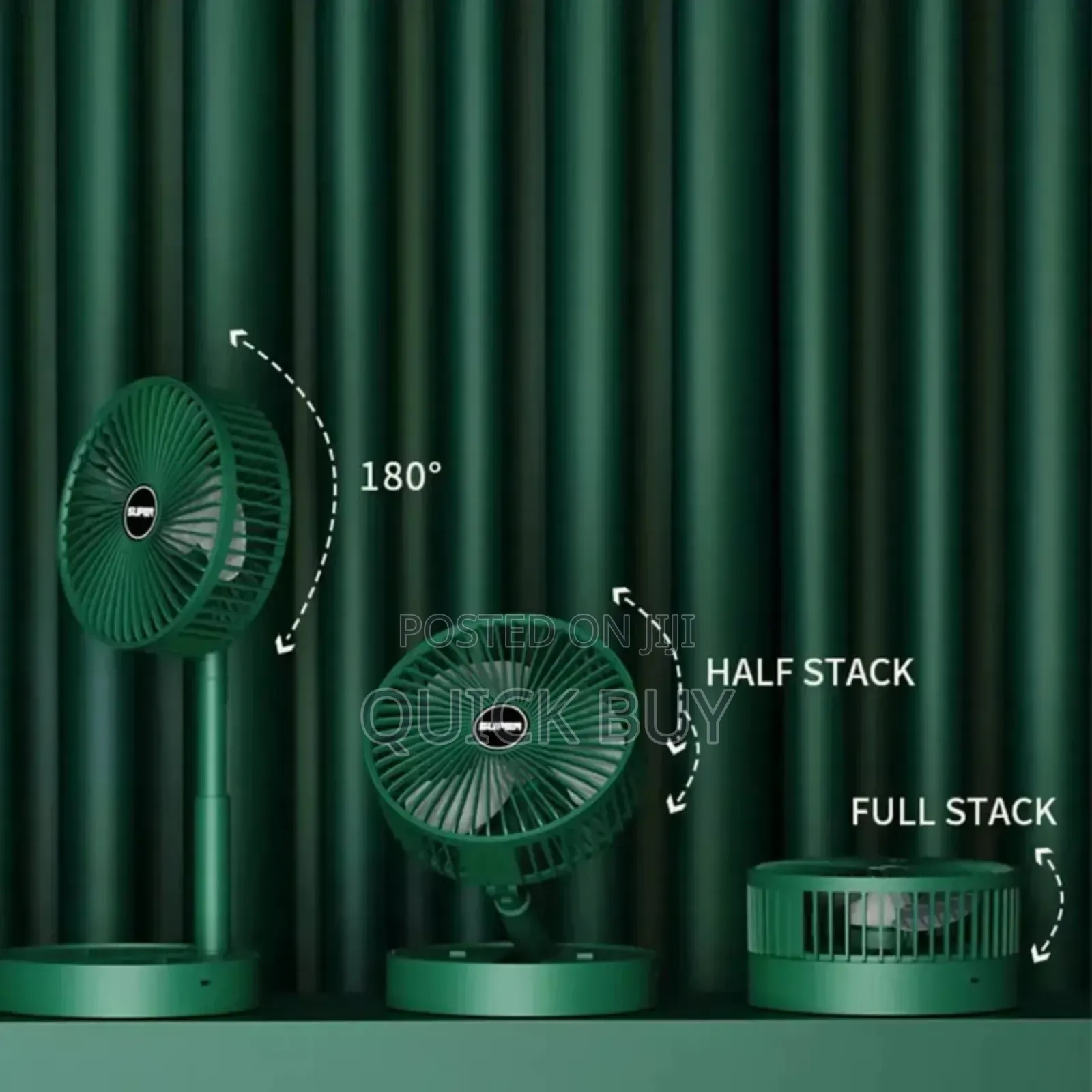 Foldable Rechargeable Electric Desk Fan