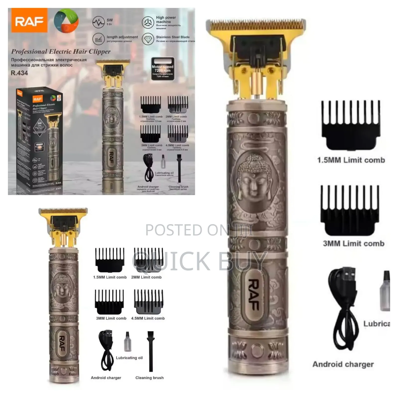 Raf R.434 Professional Electric Hair Clipper.