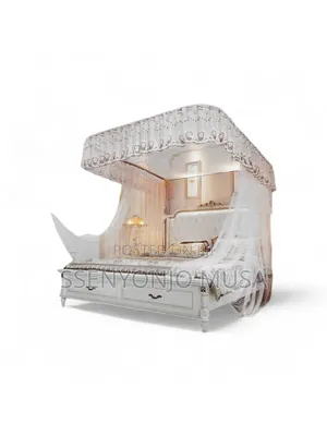 Two Stand Rail Mosquito Net | Top Design May Vary |Elegant-