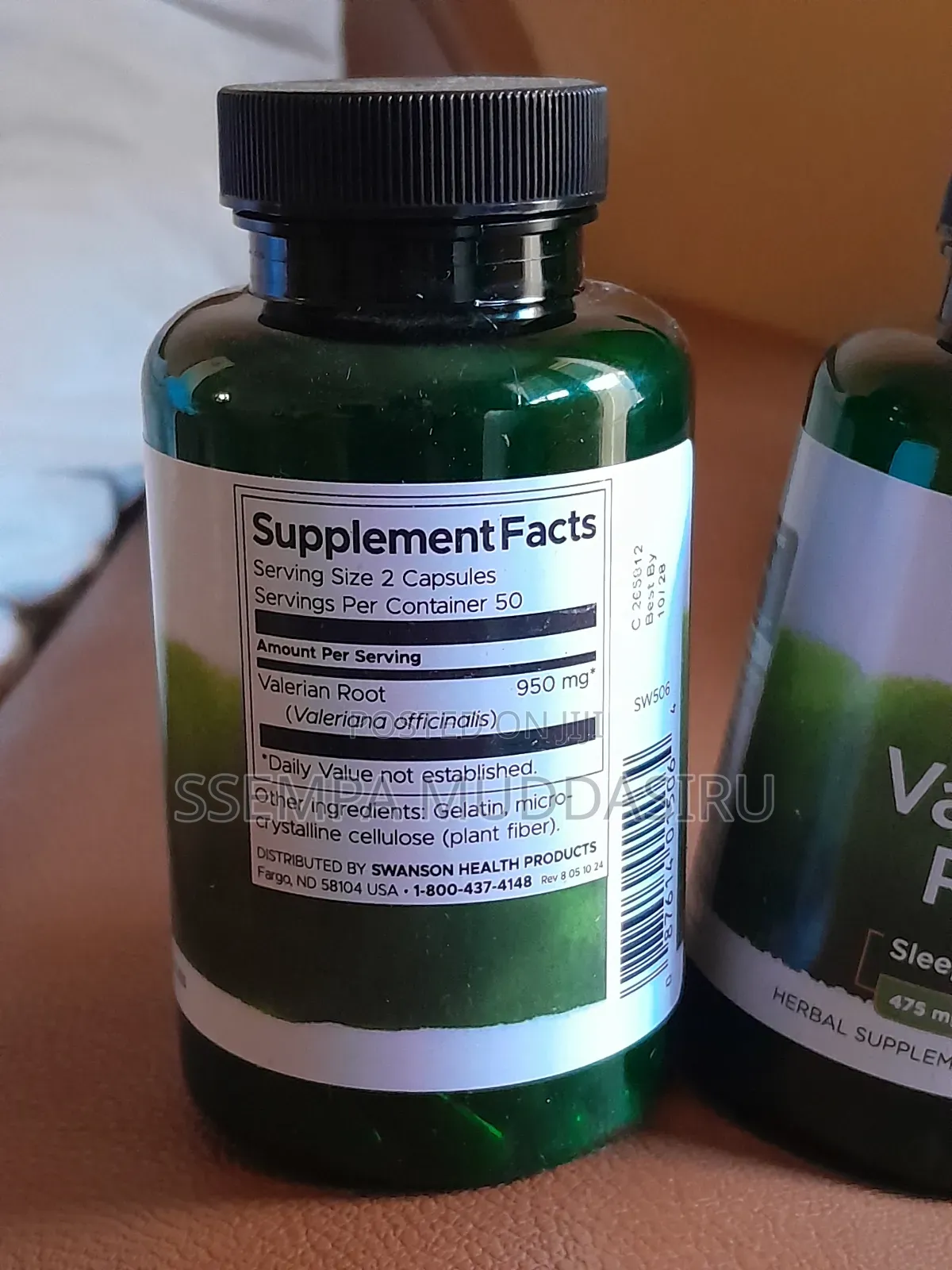 Swanson Valerian Root Sleep Support 100 Capsules Herbal Supplement