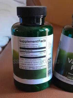 Swanson Valerian Root Sleep Support 100 Capsules Herbal Supplement