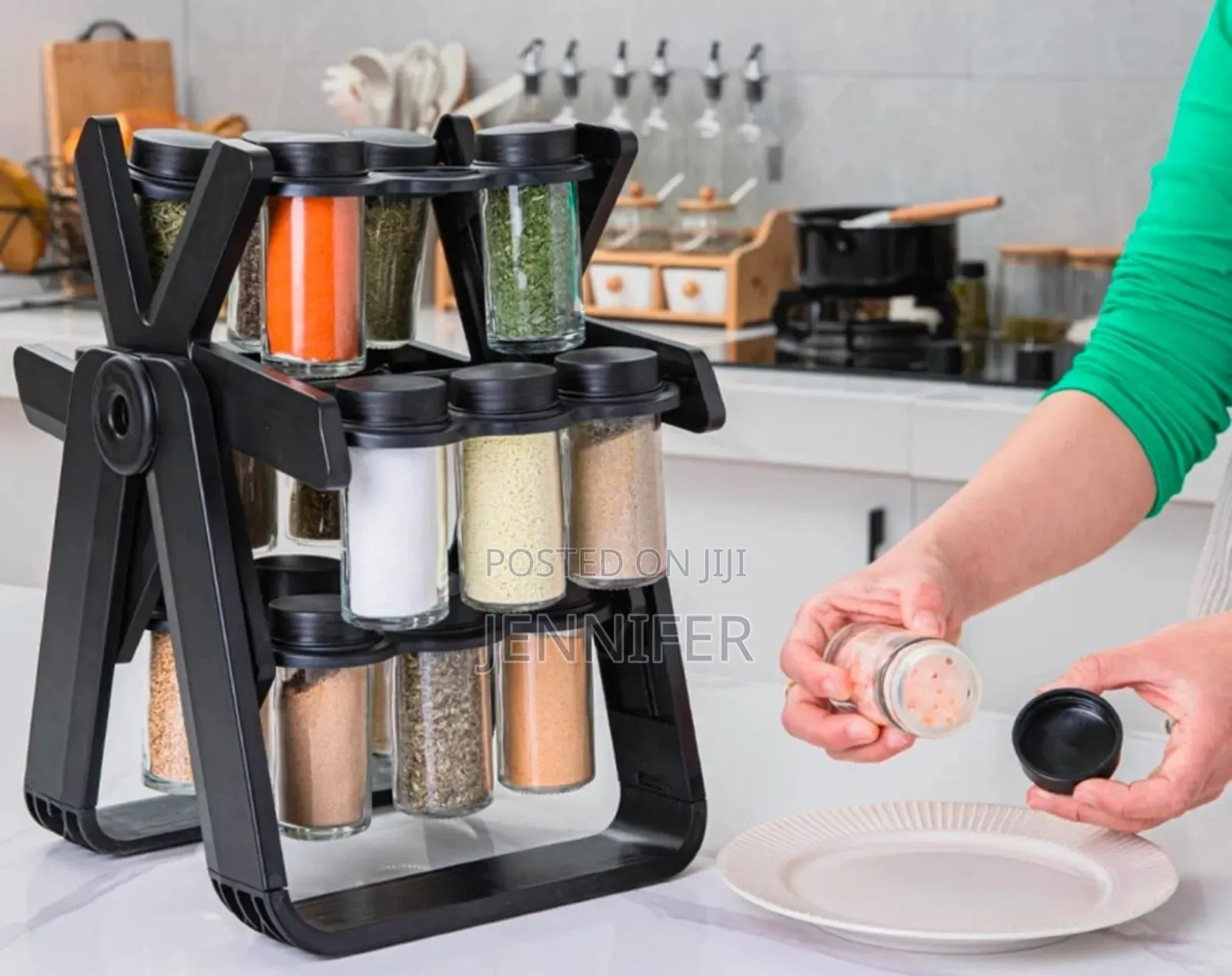 18-jar Rotating Spice Rack