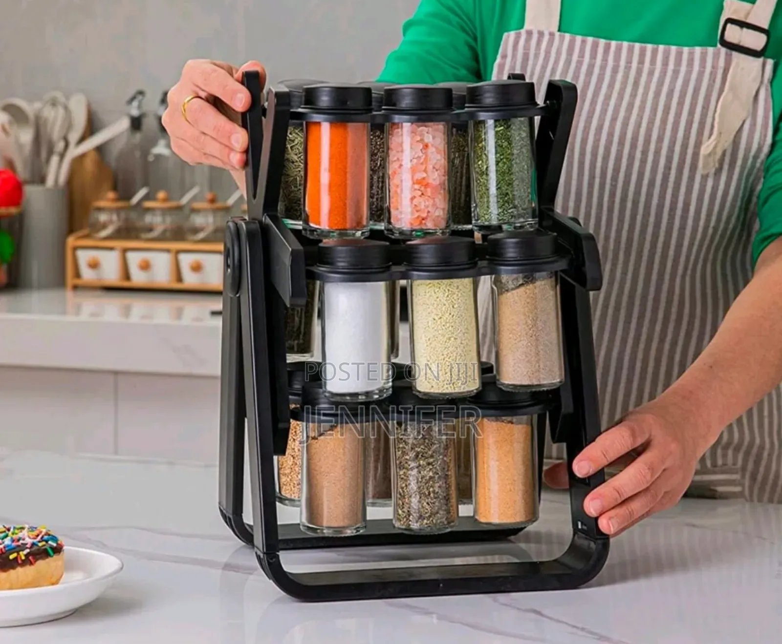 18-jar Rotating Spice Rack