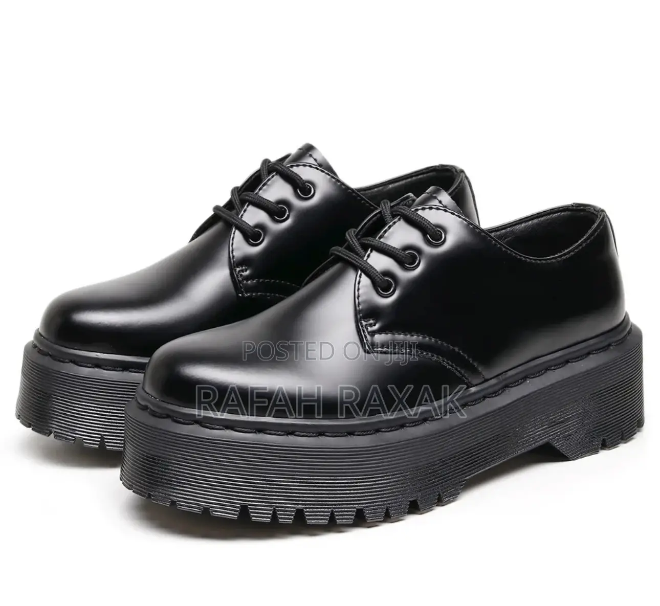 Original Black Dr Martens Platform Oxford Chunky Shoes
