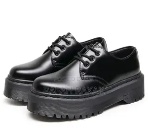 Original Black Dr Martens Platform Oxford Chunky Shoes