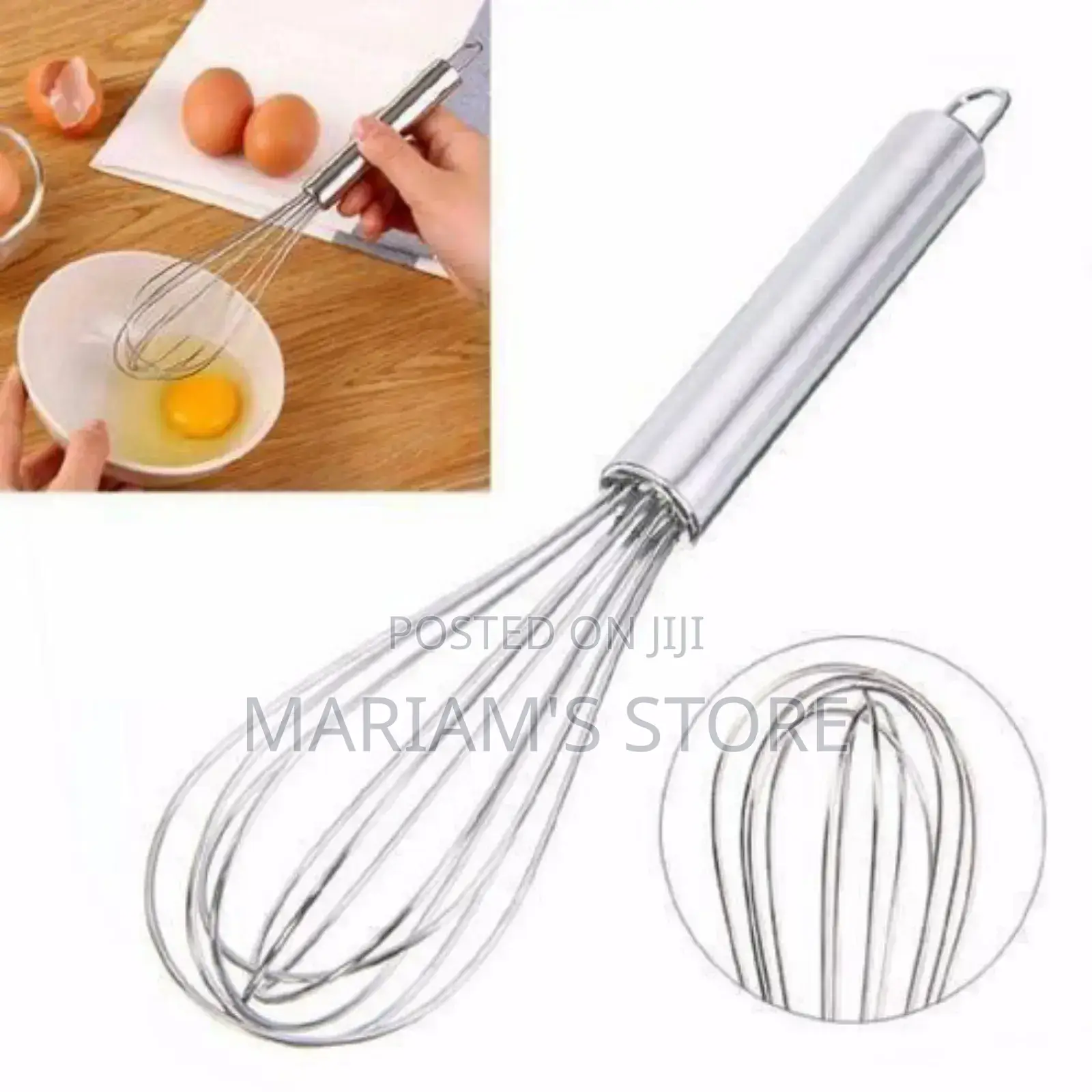 Stainless Steel Egg Whisker Cream Mixer .