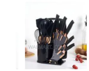 Multipurpose Utensil and Knife Kitchen Set With Integrated Storage