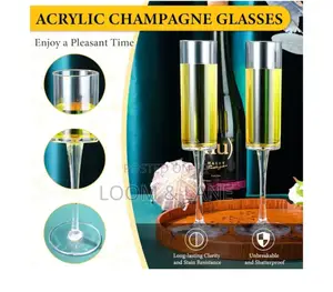 6pcs Utopia Lucent Level Champagne Flutes Glasses
