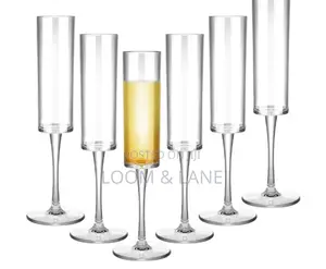 6pcs Utopia Lucent Level Champagne Flutes Glasses
